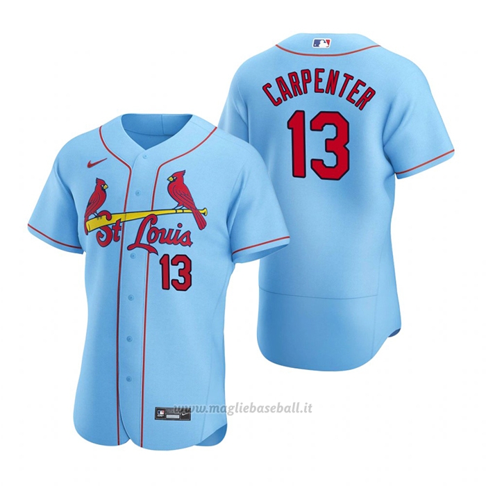 Maglia Baseball Uomo St. Louis Cardinals Matt Carpenter Autentico 2020 Alternato Blu
